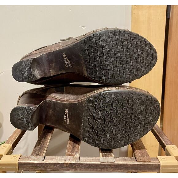 Dansko # 1304067800 brown leather boots size 40 EURO - Picture 8 of 8